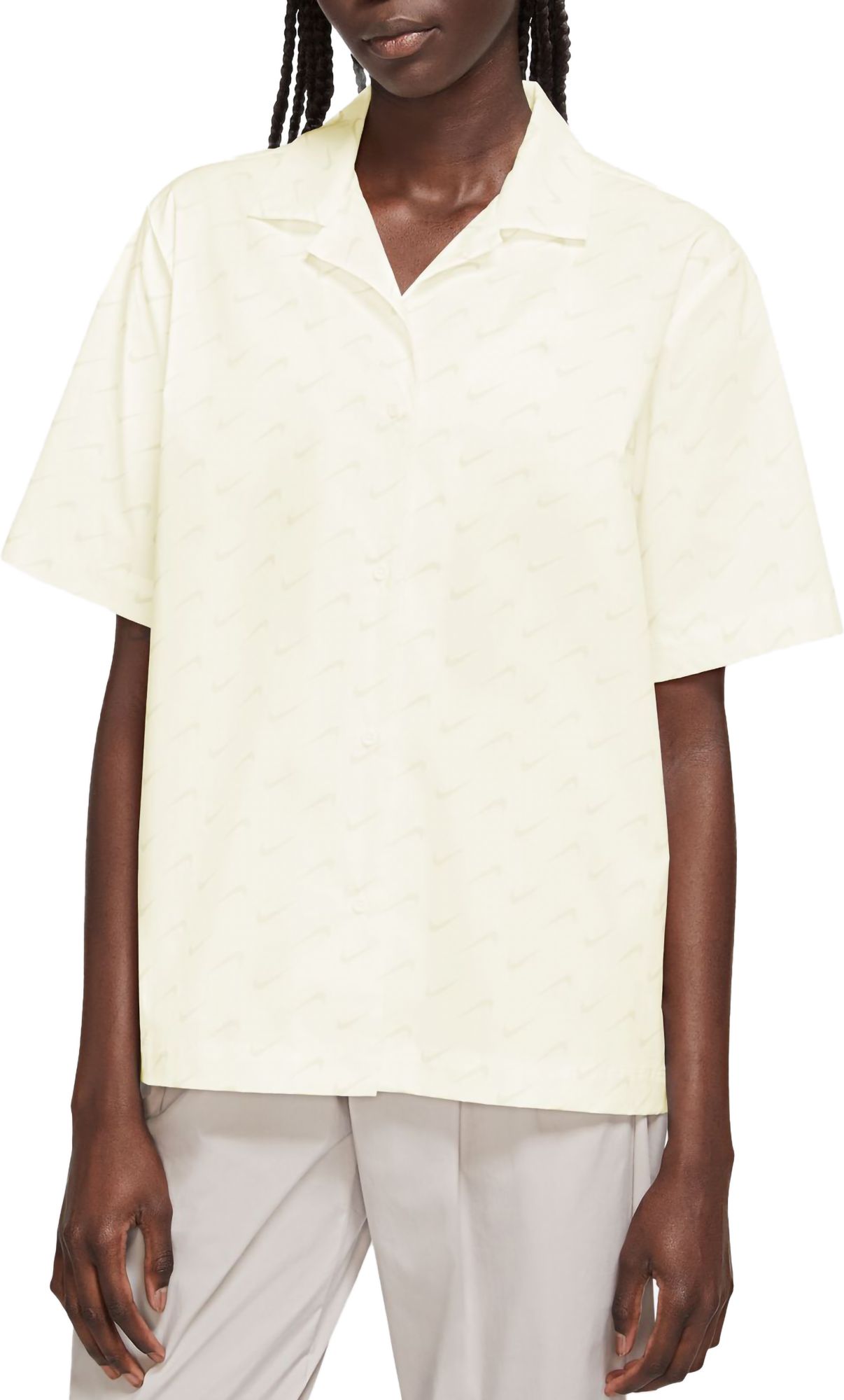 Nike Women's Sportswear Everyday Modern Woven Short-Sleeve Shirt product image