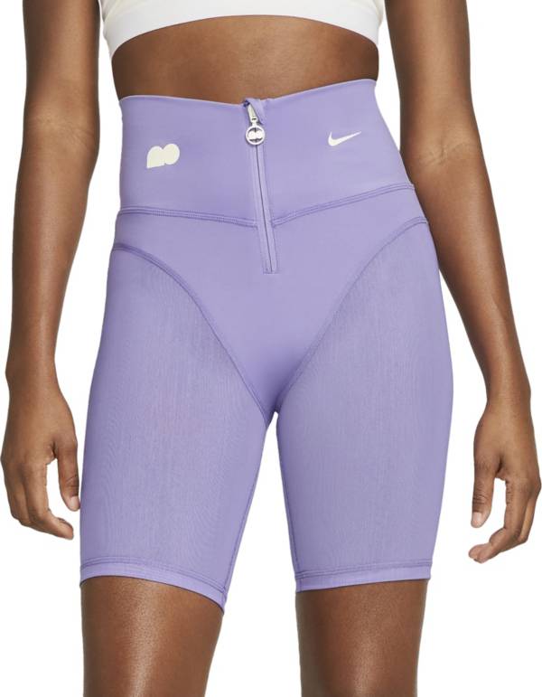 Nike purple biker discount shorts