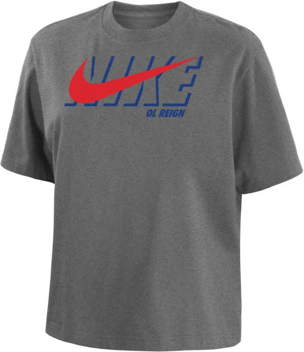 Nike Women's OL Reign FC 2023 Swoosh Grey T-Shirt product image