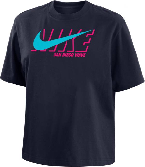 Nike Women's San Diego Wave 2023 Swoosh Navy T-Shirt product image