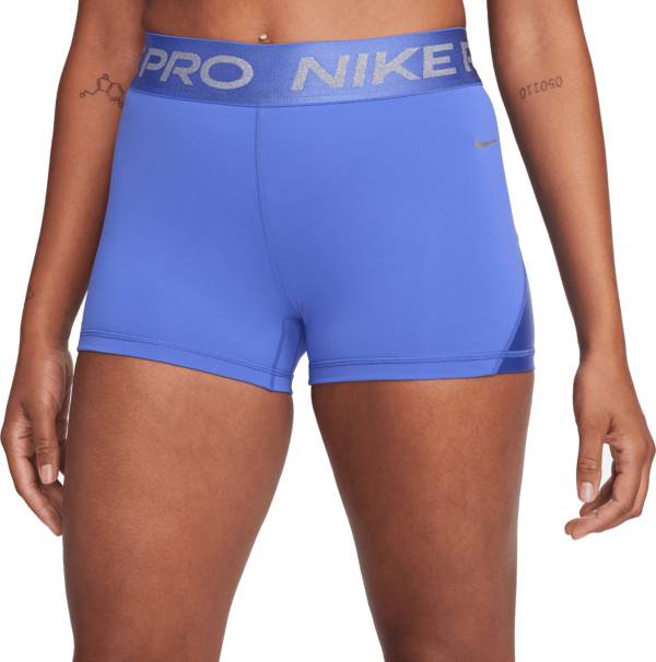 Nike Pro High Rise 3´´ Short Pants Blue