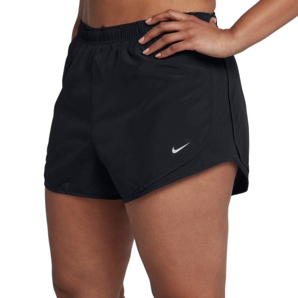 HDE Plus Size Black Gym Shorts for Women Running Workout Bottoms Size 1X at   Women's Clothing store