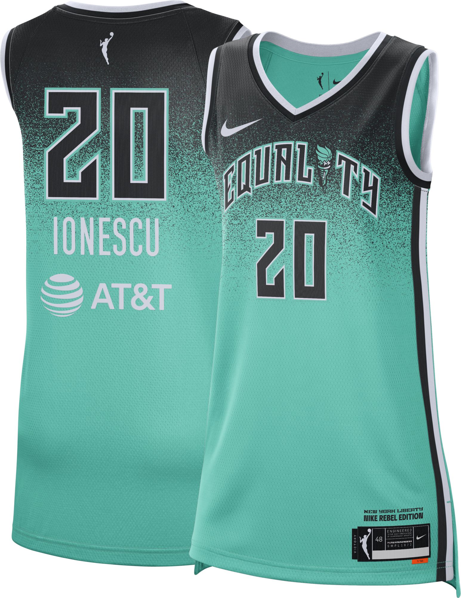 Nike Adult New York Liberty Green Sabrina Ionescu #20 Rebel Jersey product image