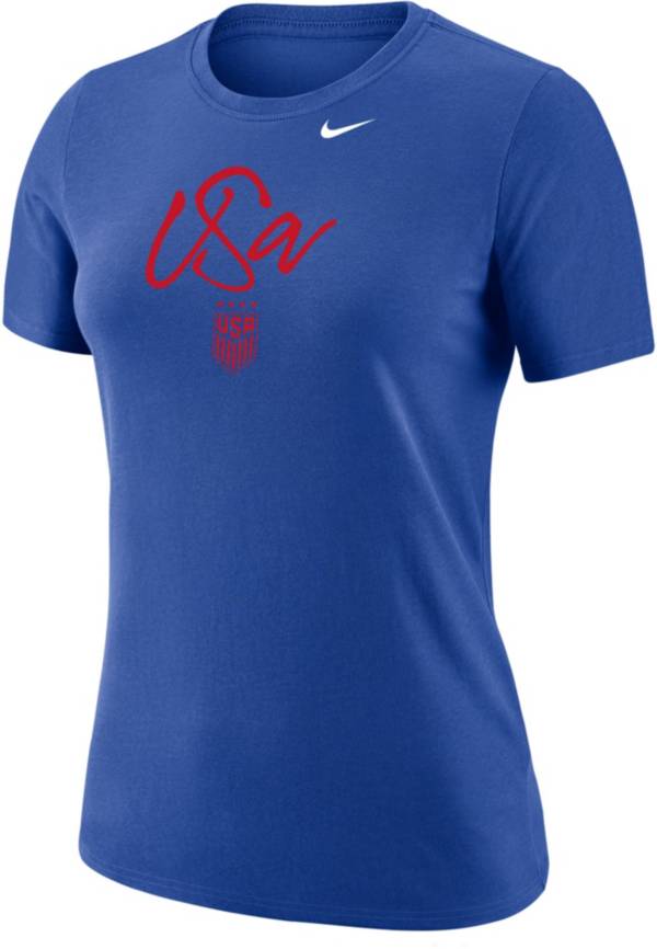 Nike Women's USWNT 2023 Script Blue T-Shirt product image