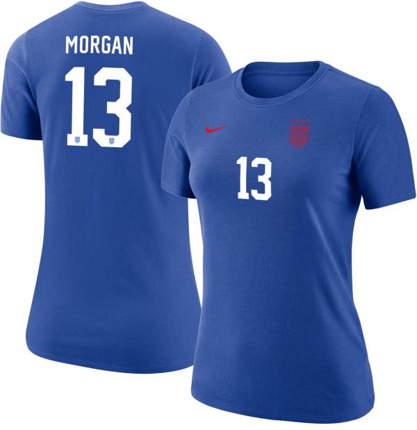 Morgan 13 Men's Nike USWNT Away Stadium Jersey Official