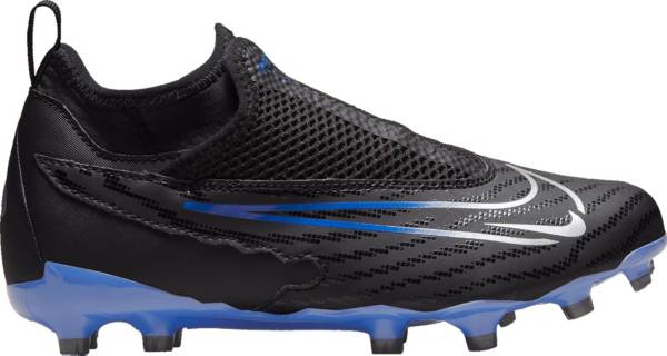 Black and store blue cleats