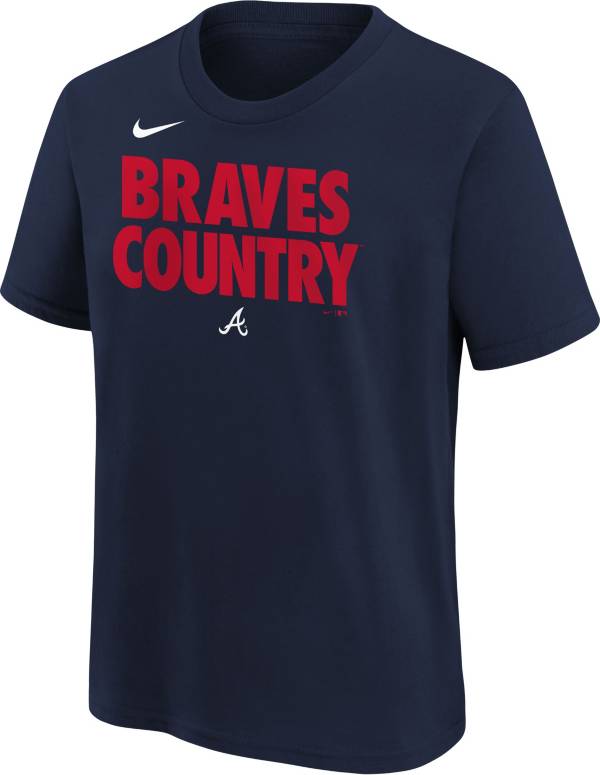 Youth Navy Atlanta Braves T-Shirt 