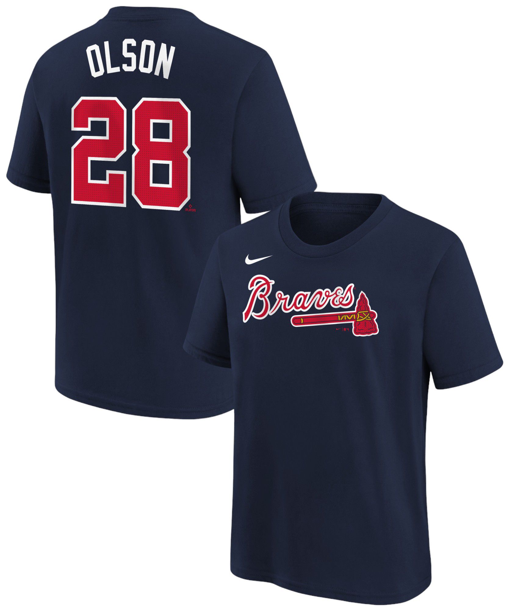 Nike Youth Atlanta Braves Matt Olson #28 Navy T-Shirt product image