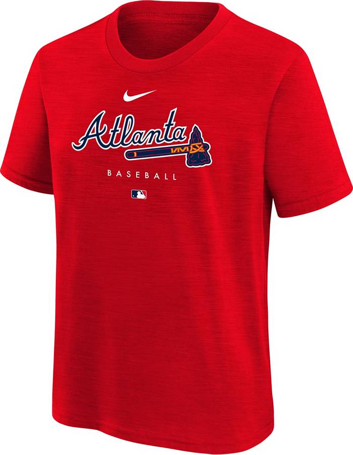 Nike Youth Atlanta Braves Red Early Work T-Shirt