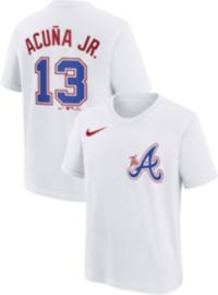 Nike Youth Atlanta Braves Ronald Acuña Jr. 30 60 Navy T-Shirt