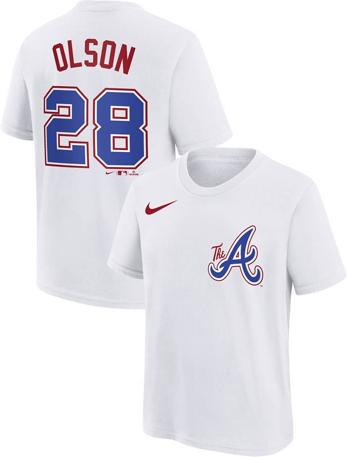 Nike Youth Atlanta Braves Matt Olson #28 Red T-Shirt