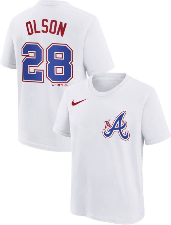 Youth Atlanta Braves Nike Royal Cooperstown Collection Team Logo T-Shirt