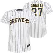 Men's Nike Willy Adames White Milwaukee Brewers Replica Player Jersey