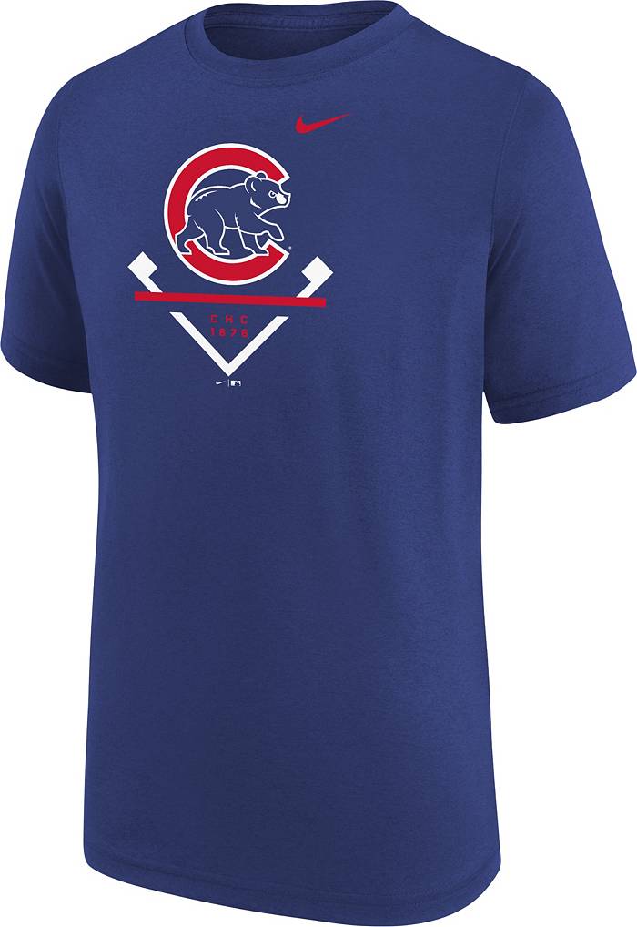 Men's Chicago Cubs Nike Royal MLB Team Logo Practice T-Shirt