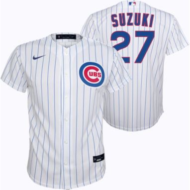 sorry, Nike Youth Chicago Cubs Seiya Suzuki #27 White Cool Base Home Jersey is currently out of stock