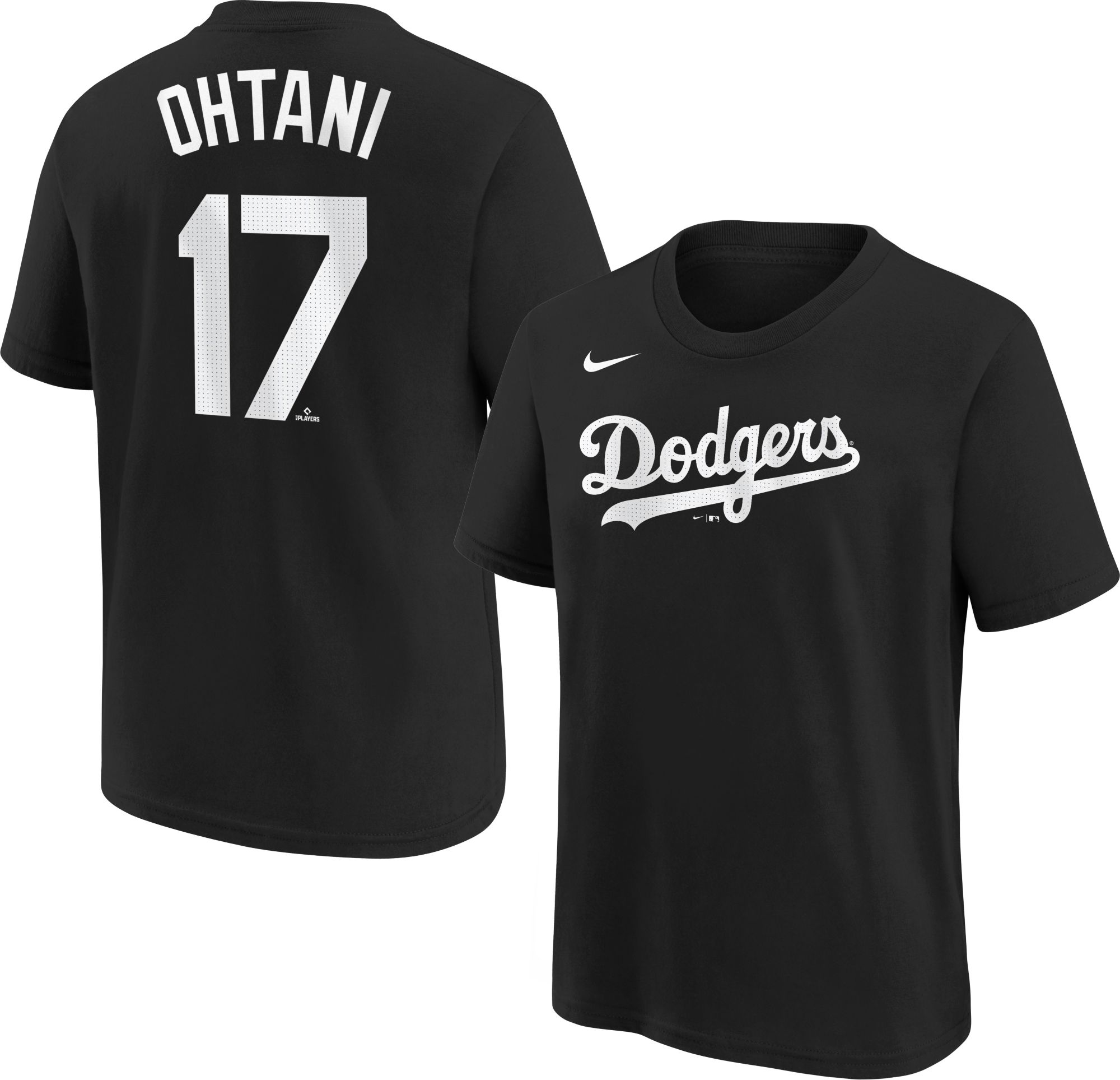 Nike Youth Los Angeles Dodgers Shohei Ohtani #17 Black T-Shirt - Big ...