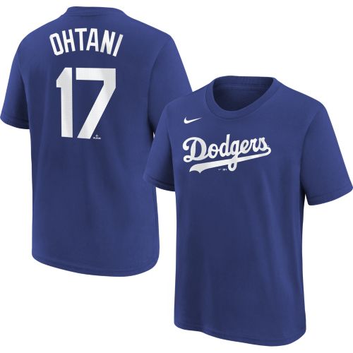 Nike Dodgers ユニフォーム OHTANI 17 Nike Youth Los Angeles Dodgers Shohei Ohtani #17 Blue Home T-Shirt