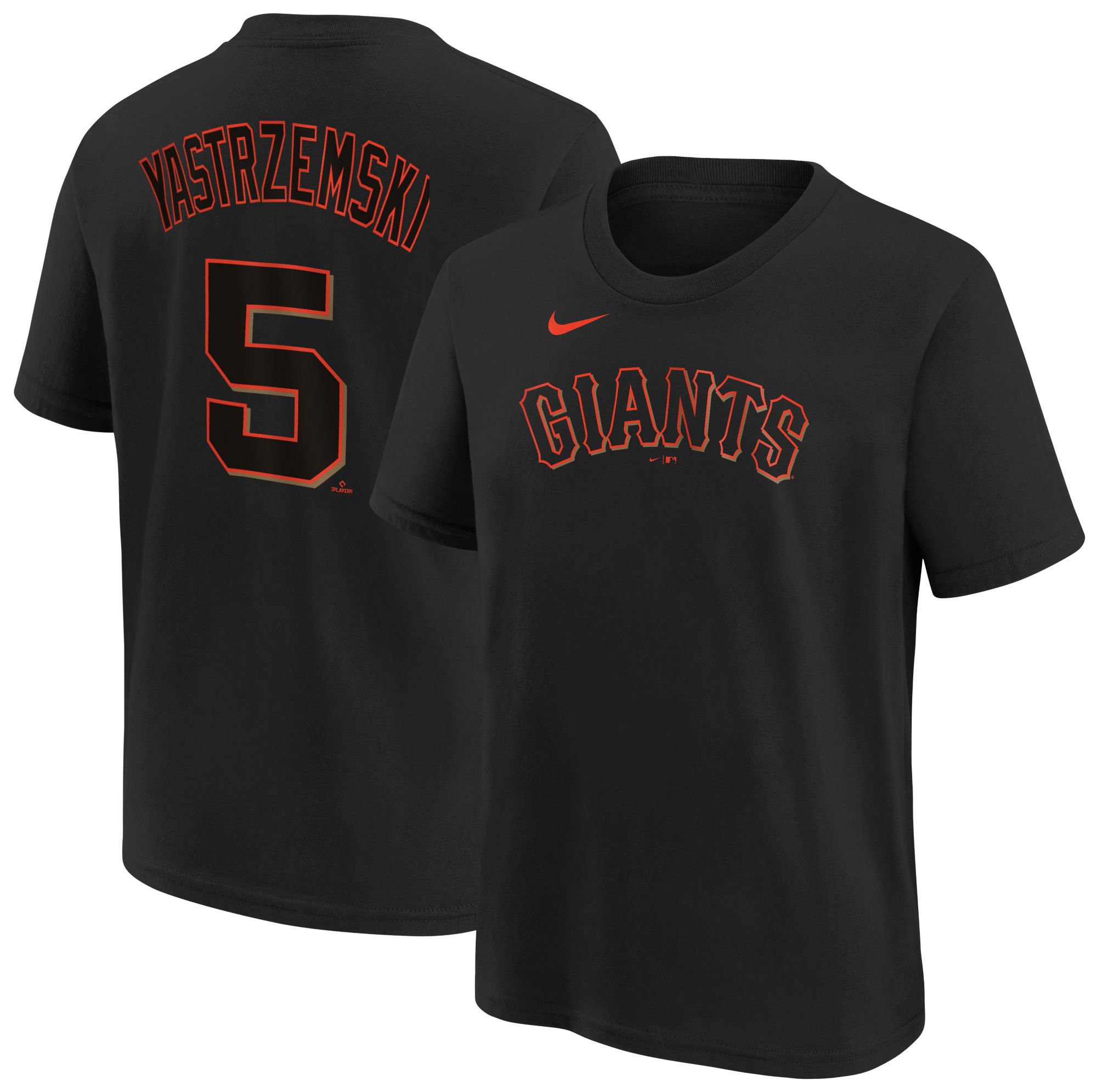 Nike Youth San Francisco Giants Mike Yastrzemski #5 Black Home T-Shirt product image