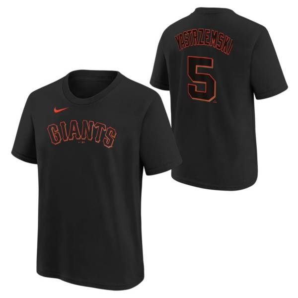 Nike Youth San Francisco Giants Mike Yastrzemski #5 Black Home T-Shirt