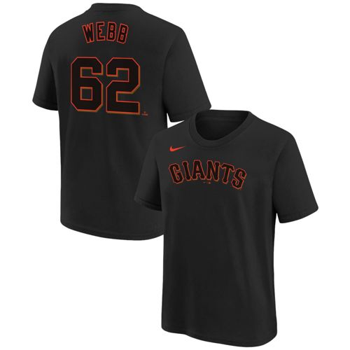 Pro Standard Youth San Francisco Giants Black Script Tail T-Shirt