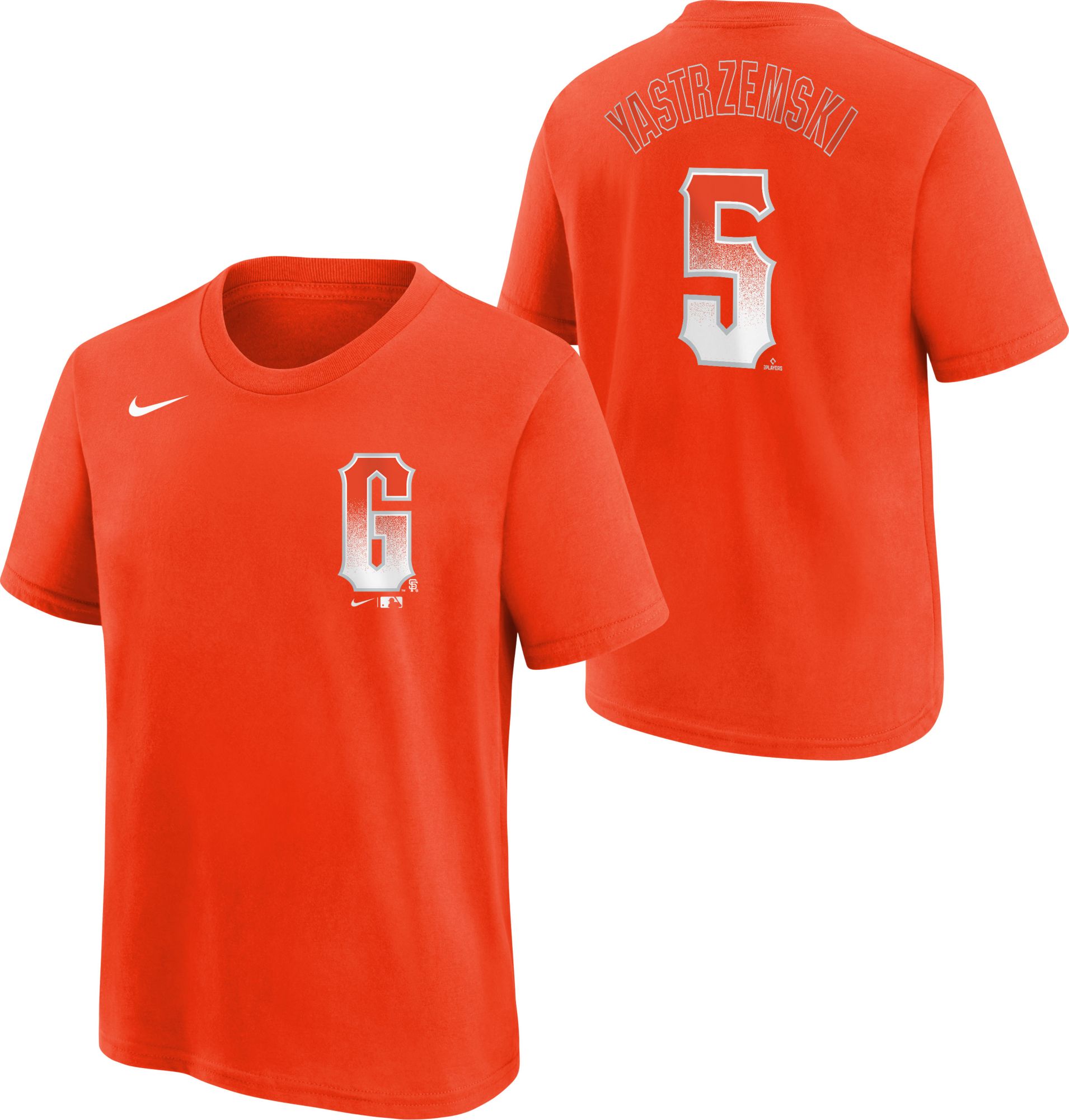 Nike Youth San Francisco Giants Mike Yastrzemski #5 Orange OTC T-Shirt product image