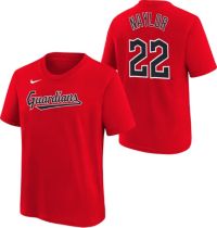 Josh Naylor Cleveland Guardians Youth Navy Roster Name & Number T-Shirt 