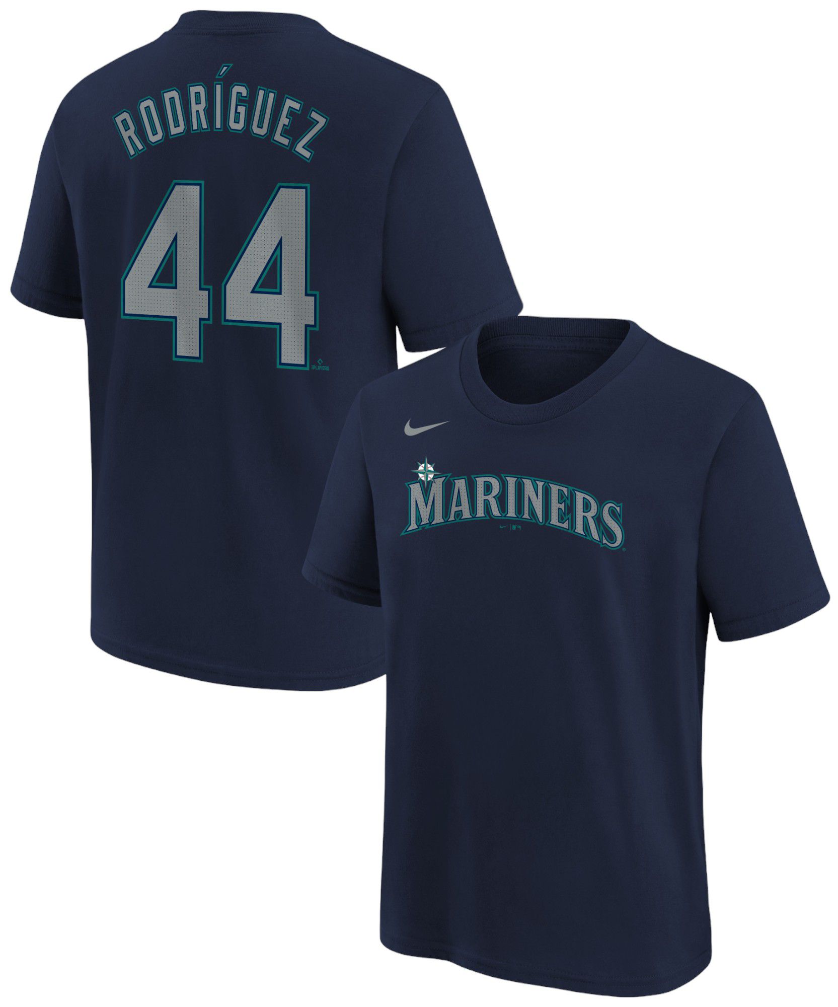 Nike Youth Seattle Mariners Julio Rodríguez #44 Navy Home T-Shirt product image