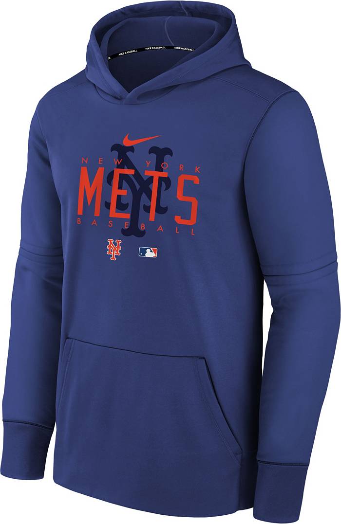 Nike Youth New York Mets Blue Pregame Hoodie