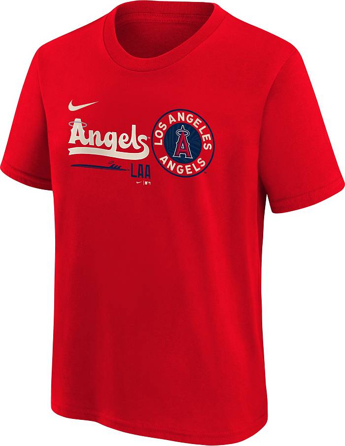Nike Youth Los Angeles Angels Red City Connect Graphic T-Shirt