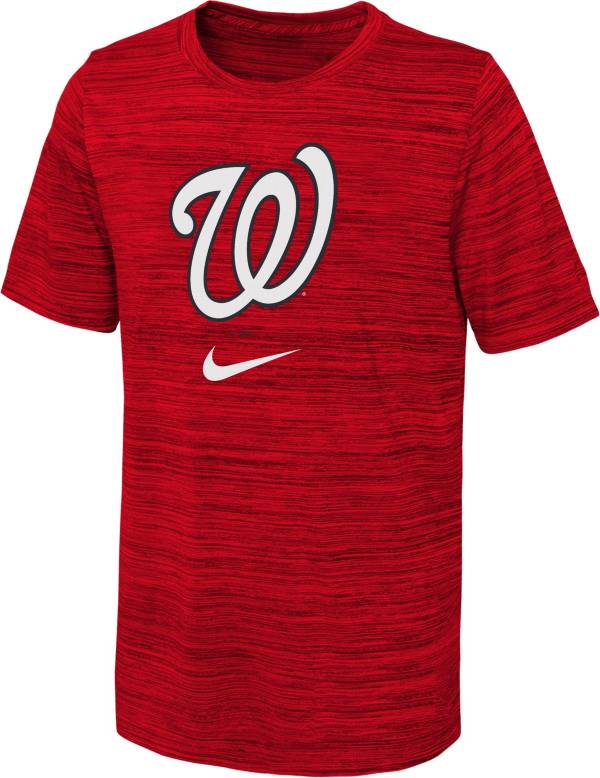 Nike Youth Washington Nationals Red Logo Velocity T-Shirt product image