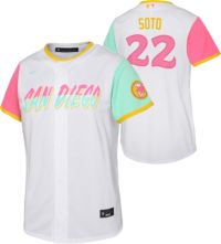 Nike Men's San Diego Padres Juan Soto #22 Brown Cool Base Jersey