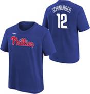 Nike Youth Philadelphia Phillies Kyle Schwarber #12 Blue Home T-Shirt