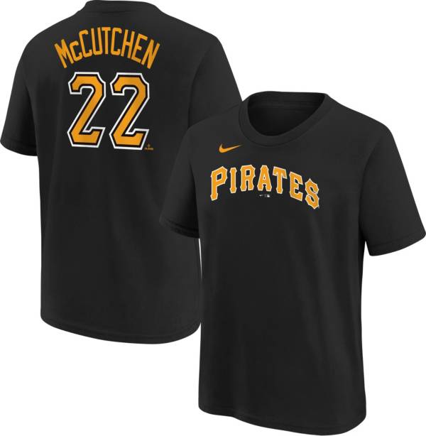 Shirts & Tops, Andrew Mccutchen Gold Jersey Tshirt Youth Xl Pittsburgh  Pirates Chevy Promo
