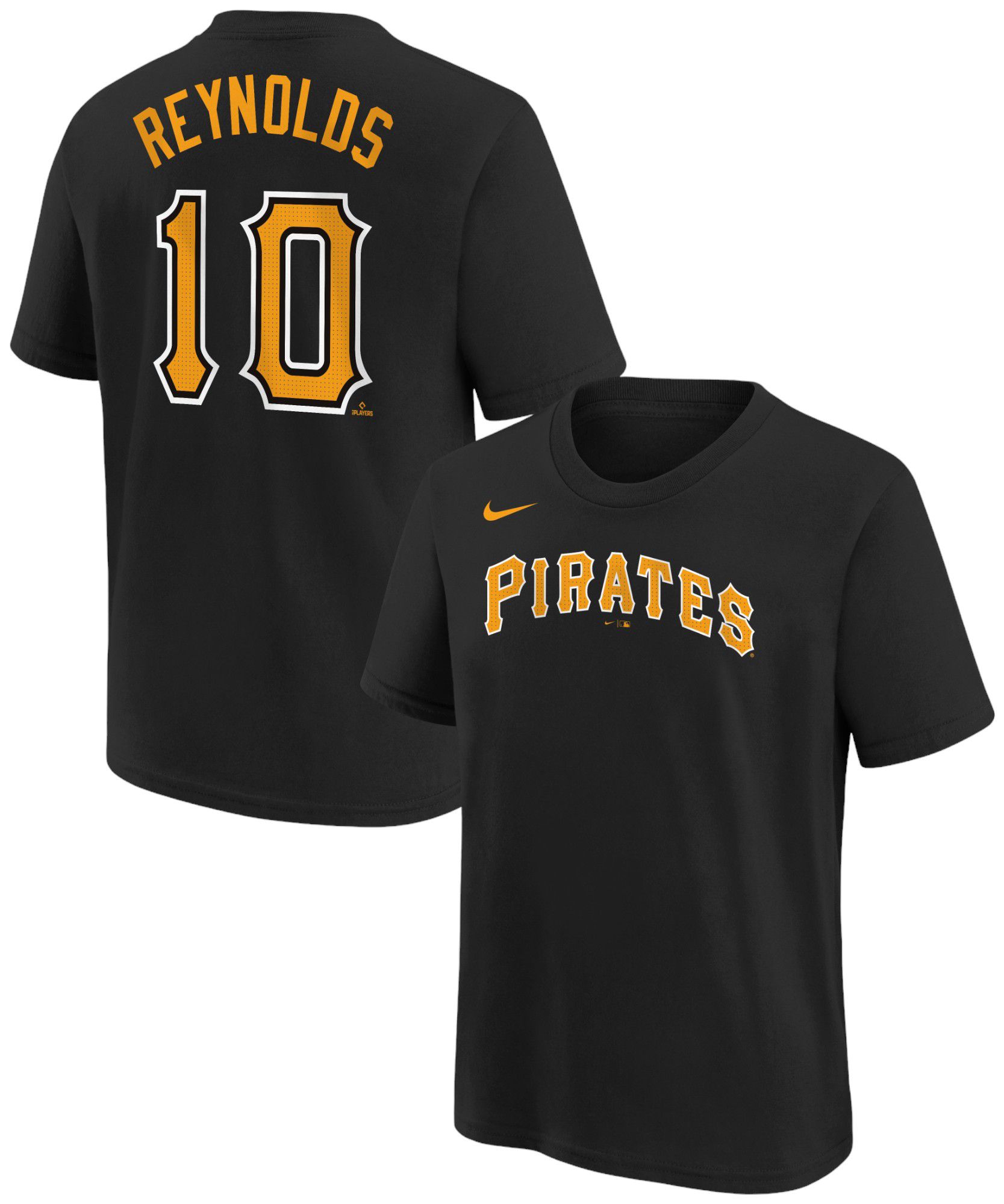 Nike Youth Pittsburgh Pirates Bryan Reynolds #10 Black Home T-Shirt product image