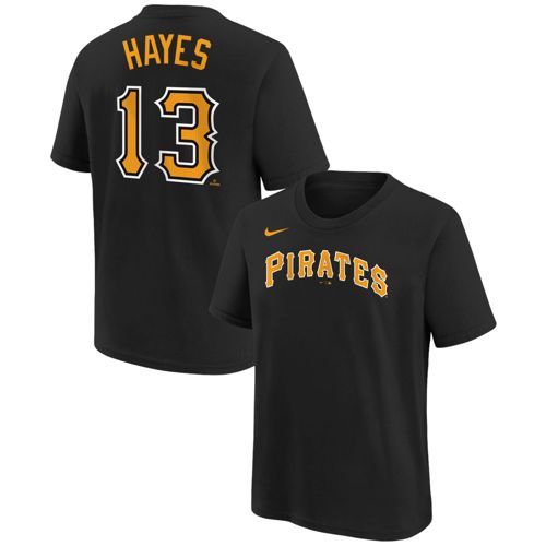 Nike Youth Pittsburgh Pirates Oneil Cruz #15 Black Home T-Shirt