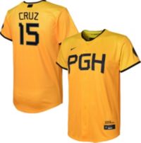 Oneil Cruz Pittsburgh Pirates Youth Black Backer Long Sleeve T-Shirt 