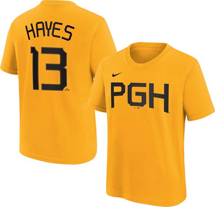 Nike Men's Replica Pittsburgh Pirates Ke'Bryan Hayes #13 Cool Base