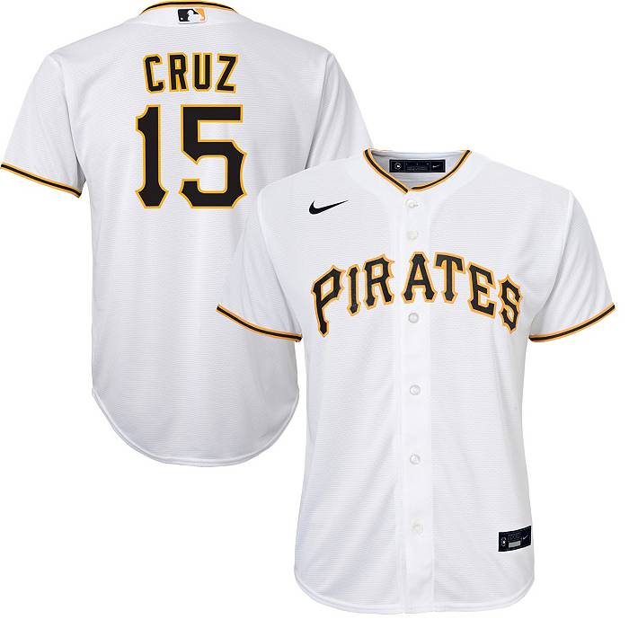 Nike Youth Pittsburgh Pirates Oneil Cruz #15 White Home Cool Base