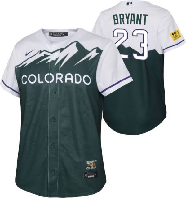  Colorado Rockies Boy's Cool Base Pro Style Replica Game Jersey  (Large) Purple : Sports & Outdoors