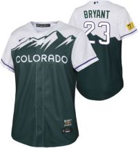 Nike Men's Colorado Rockies Kris Bryant #23 Purple Cool Base Alternate 4  Jersey