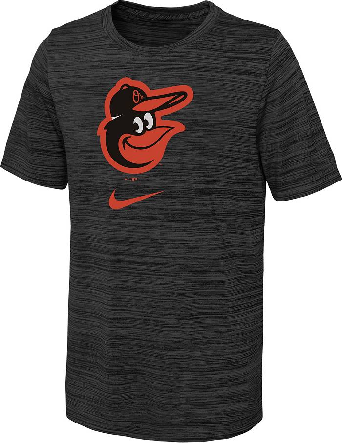 Nike Youth Baltimore Orioles Black Logo Velocity T-Shirt
