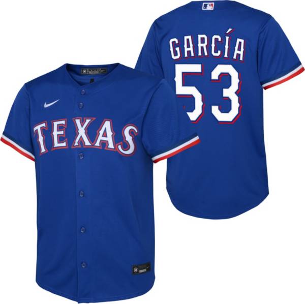 Nike Youth Texas Rangers Adolis García #53 Royal Cool Base Alternate Jersey product image