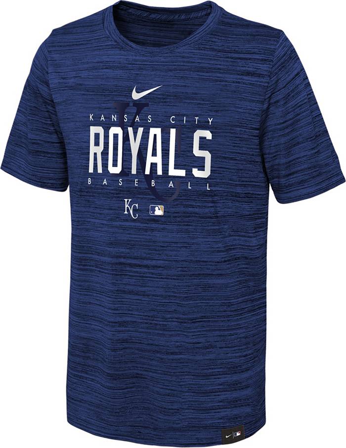 Nike Youth Kansas City Royals Blue Velocity Practice T-Shirt