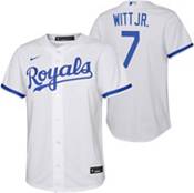 MLB Royals 7 Bobby Witt JR 2022 Navy City Connect Nike Cool Base