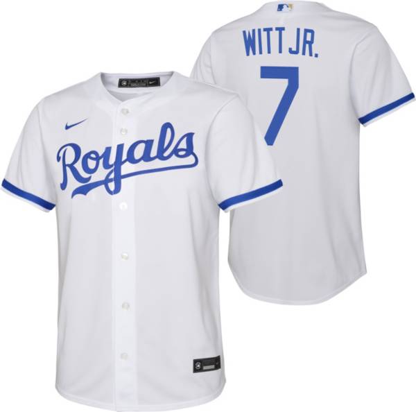 Nike Youth Kansas City Royals Bobby Witt Jr. #7 White Cool Base Home Jersey product image
