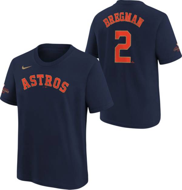 Nike Youth Houston Astros 2023 Gold Program Alex Bregman #2 Navy T-Shirt product image