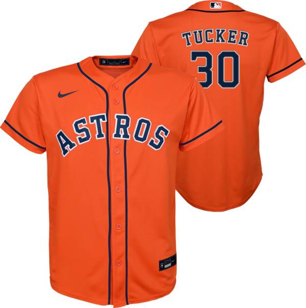 Outerstuff Youth Houston Astros Kyle Tucker #30 Orange Cool Base Alternate Jersey product image