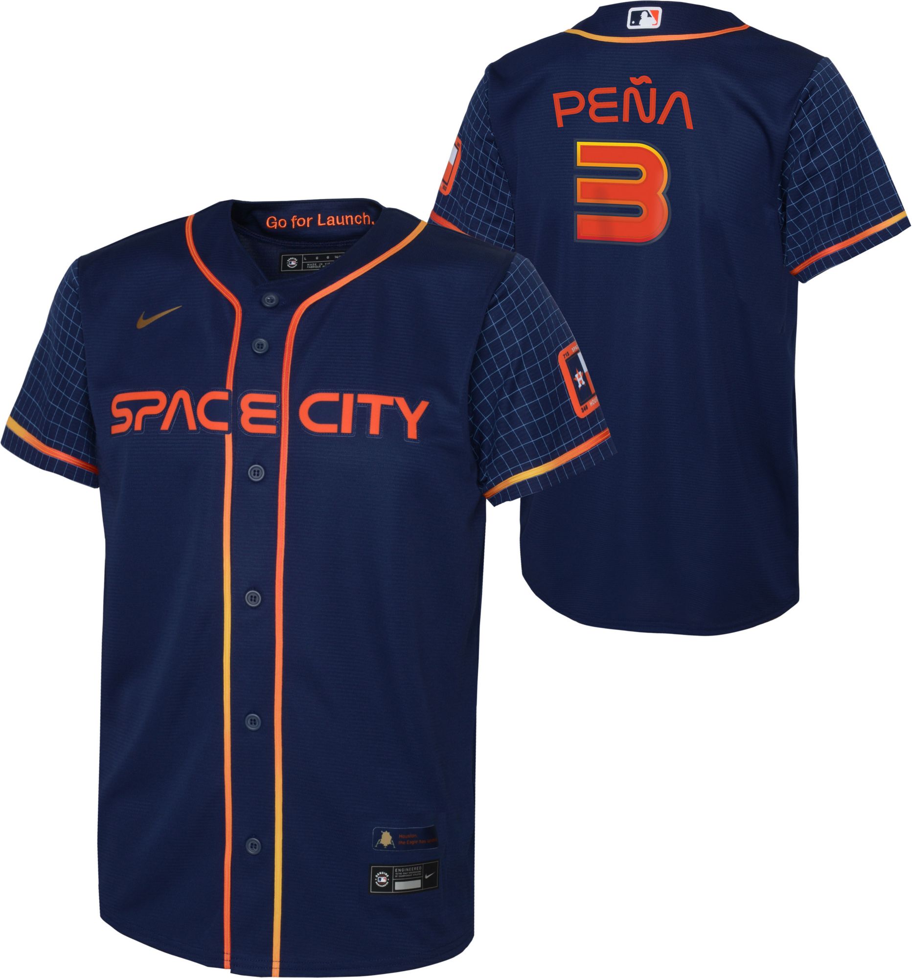 Navy Astros jersey