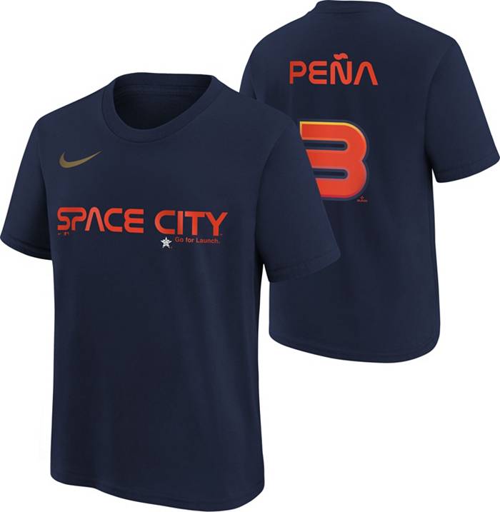 Nike Youth Houston Astros Jeremy Peña #3 Navy OTC T-Shirt
