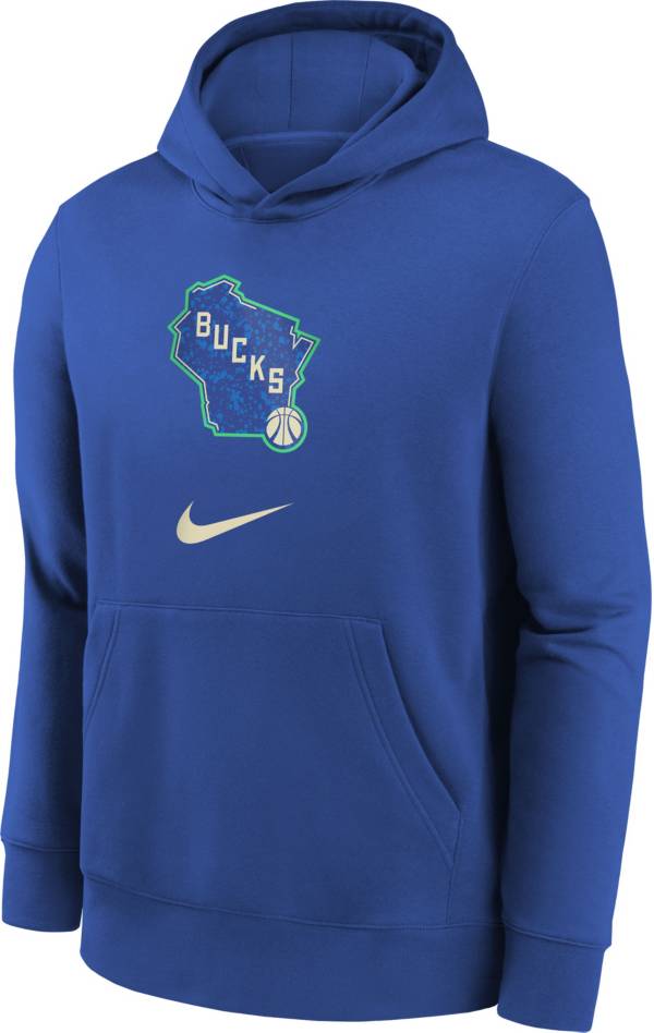 Nike Youth 2023-24 City Edition Milwaukee Bucks Pullover Hoodie